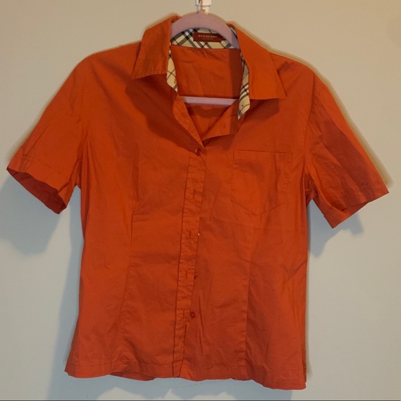 Burberry short sleeve button up - Picture 1 of 2
